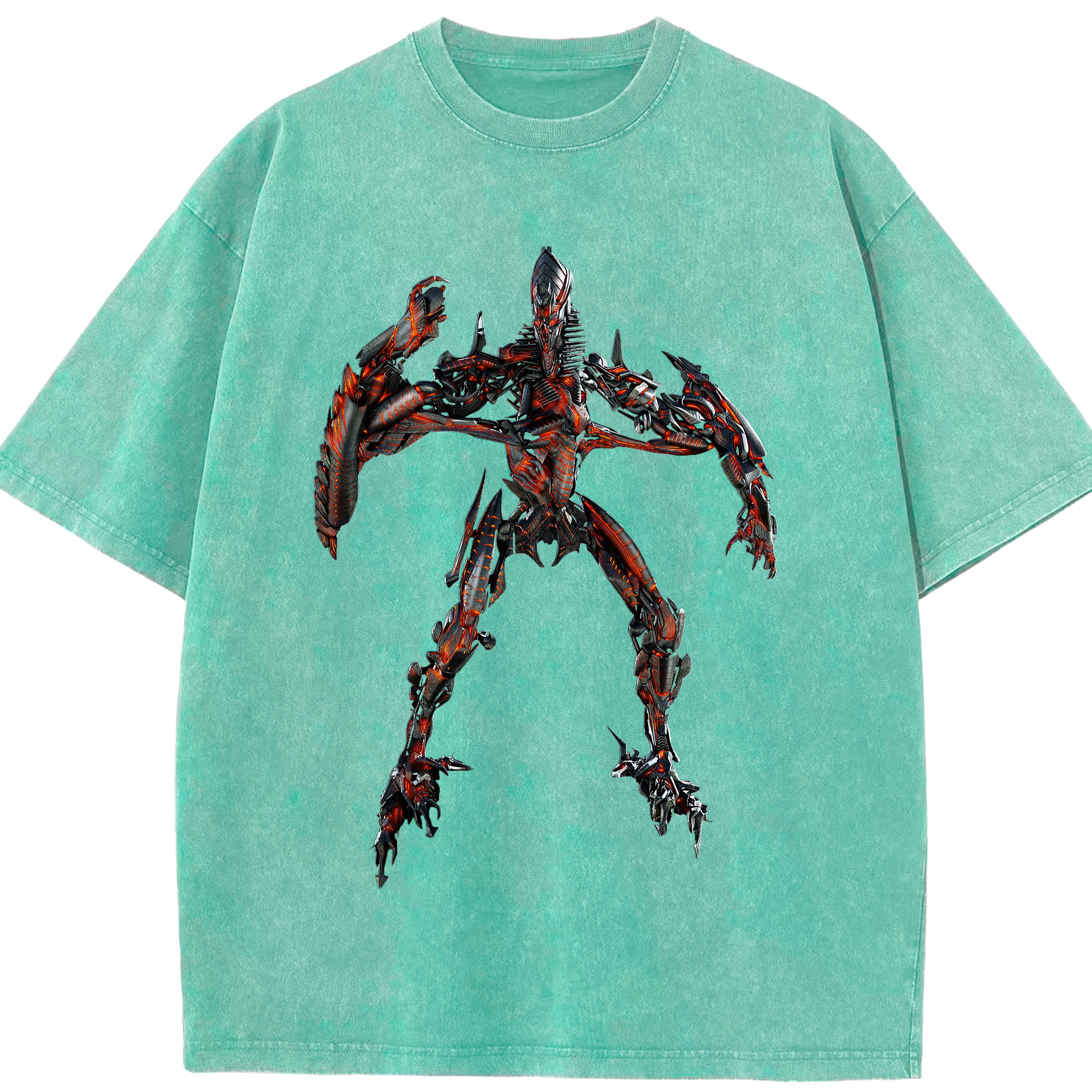 （画像用）  綿100% ヴィンテージ風 半袖Tシャツ（フロントプリント）